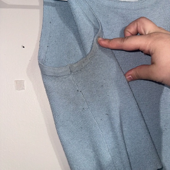 Kendall & Kylie Blue Cropped Tank Top - Picture 4 of 5